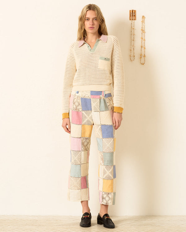 Rue Madam Sweatshirt Liza Sorbet Croc White