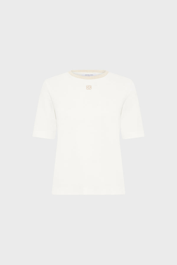 rue madam T-shirt Ddt02d247 Ecru