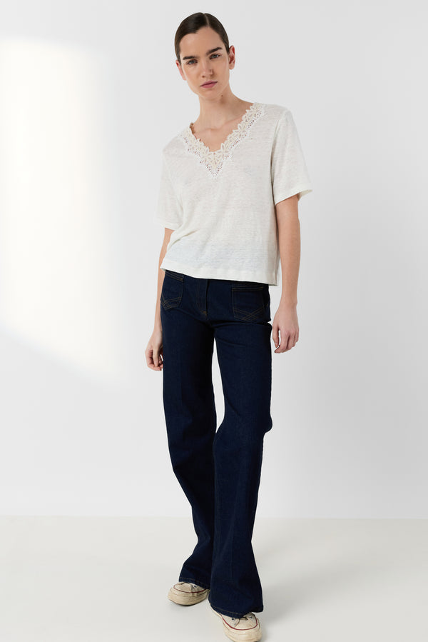 Rue Madam T-shirt Ddt26d258 Ecru