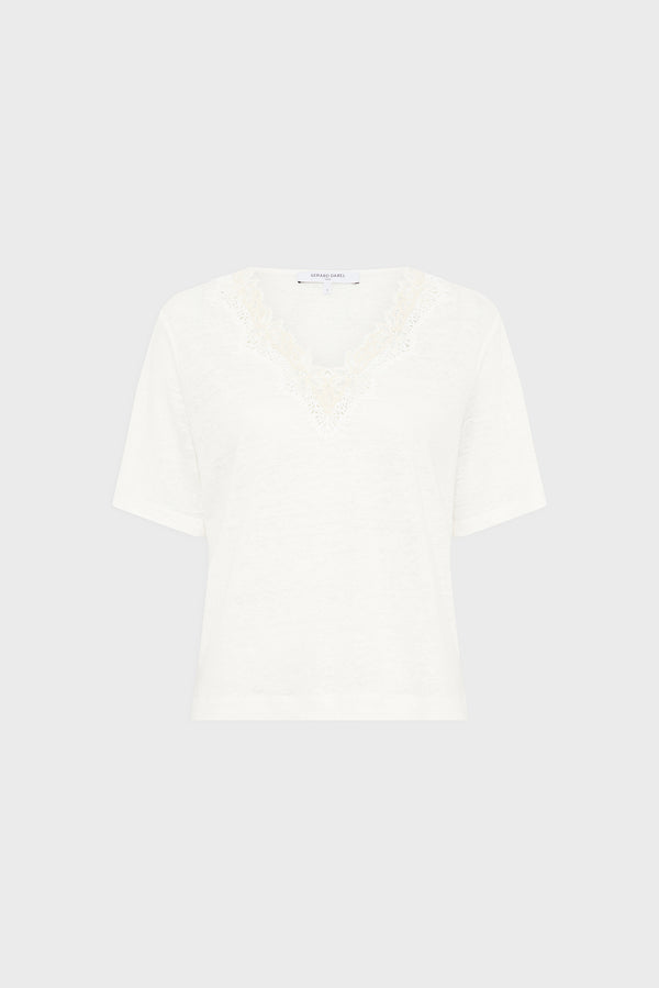 rue madam T-shirt Ddt26d258 Ecru