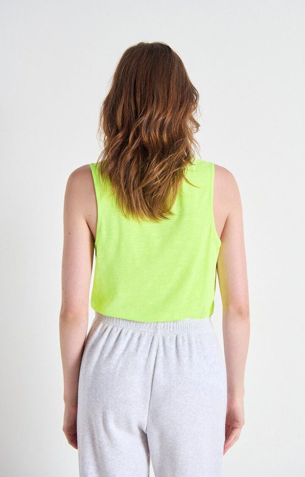 Rue Madam Tank Jac47v Jaune-Fluo