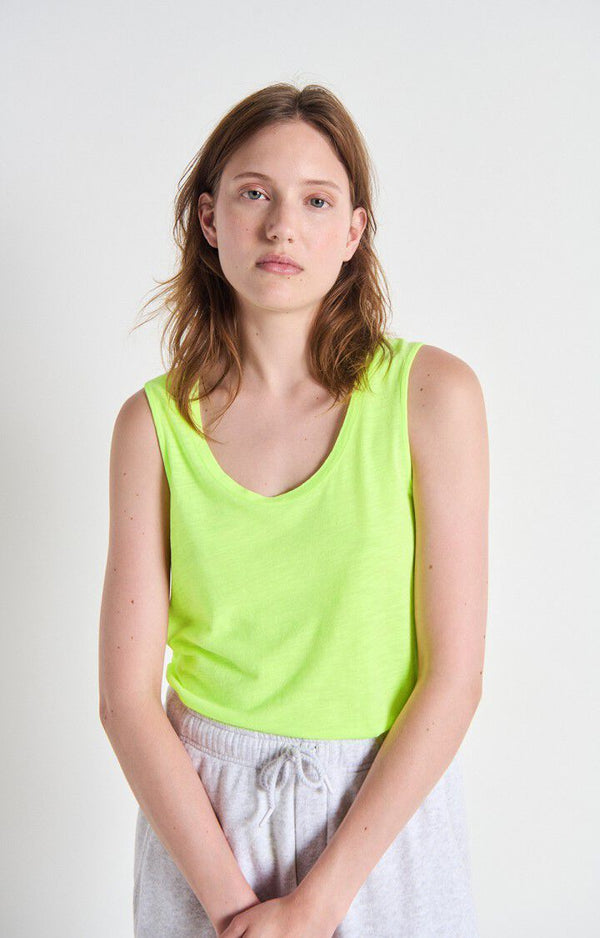 rue madam Tank Jac47v Jaune-Fluo
