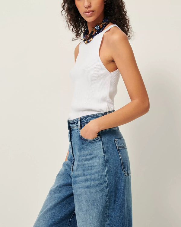 Rue Madam Tank Loro Optical-White