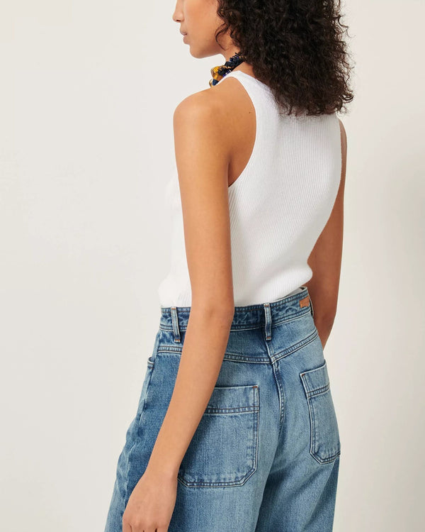 Rue Madam Tank Loro Optical-White