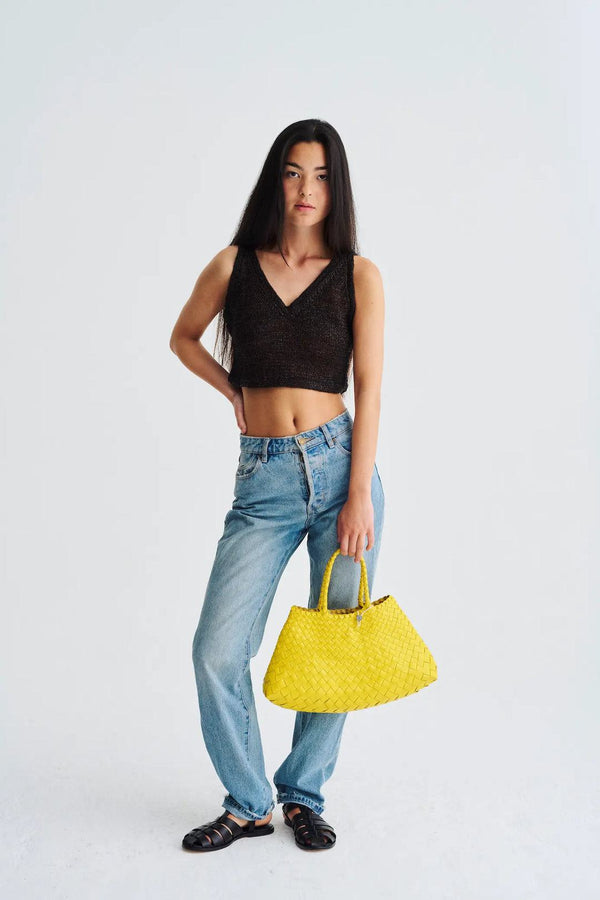 Rue Madam Tote Bag Santa Croce Smal Yellow