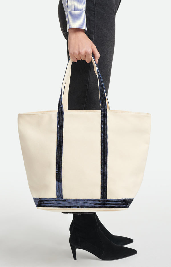 Rue Madam Tote Bag Ve01-v40409 Off-White-Navy
