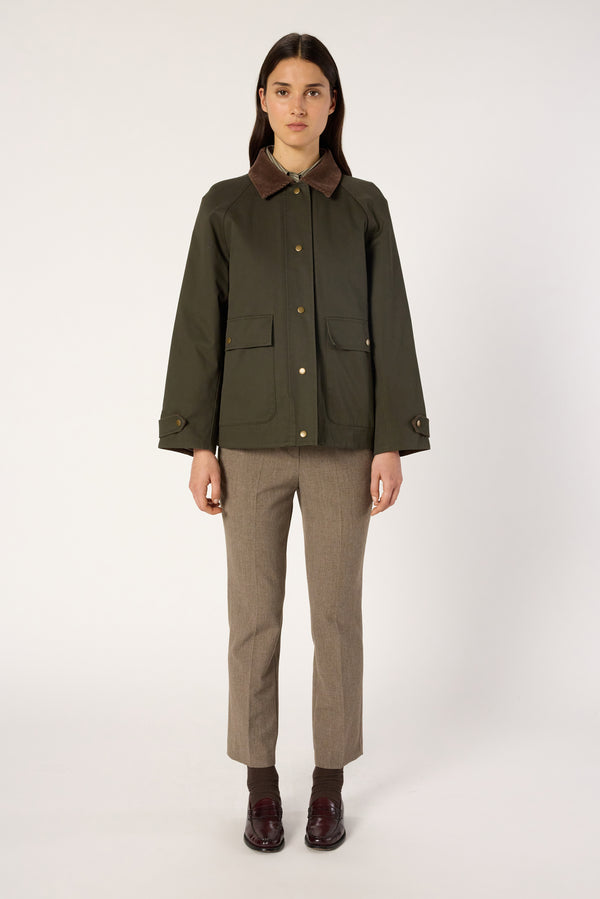 Rue Madam Trench Coat Dce10c023 Khaki-Green