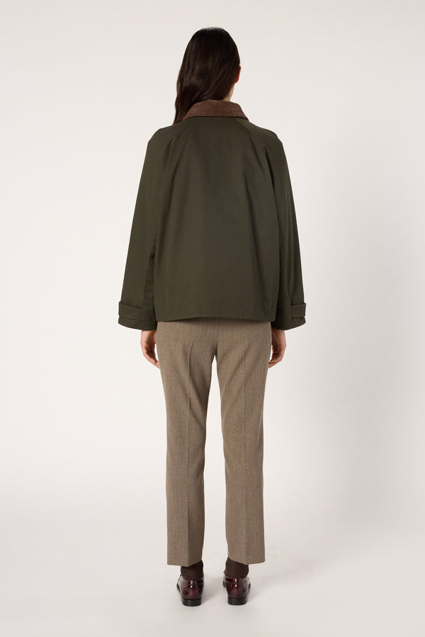 Rue Madam Trench Coat Dce10c023 Khaki-Green