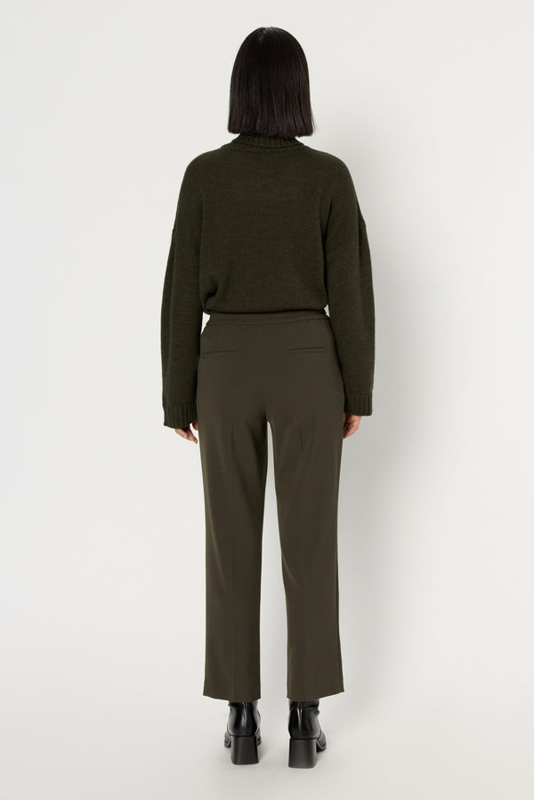 Rue Madam Trouser Dcp16c079 Khaki-Green