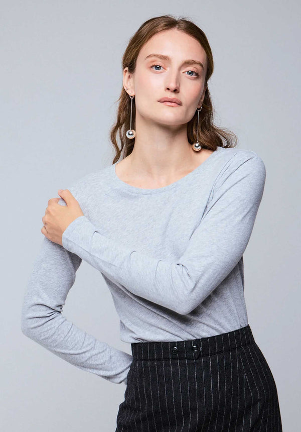 Rue Madam Tshirt 007-fts037 Light-Heather-Grey