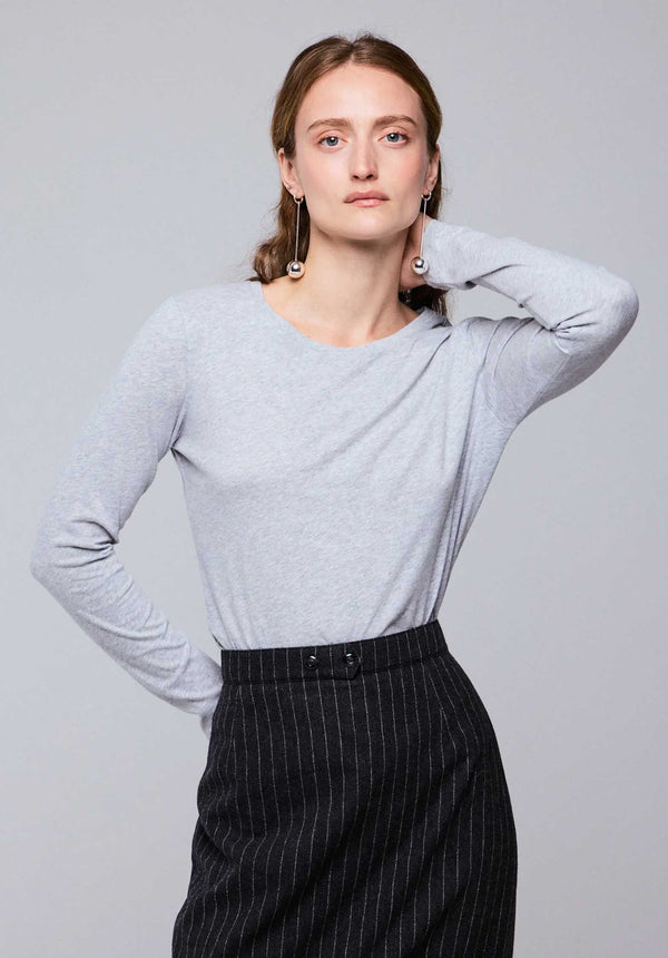 Rue Madam Tshirt 007-fts037 Light-Heather-Grey