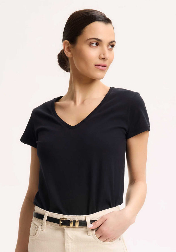 rue madam Tshirt 007-fts149 Black