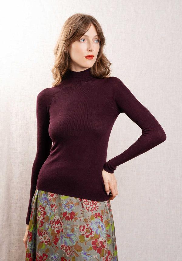 rue madam Tshirt 203-fpu585 Plum