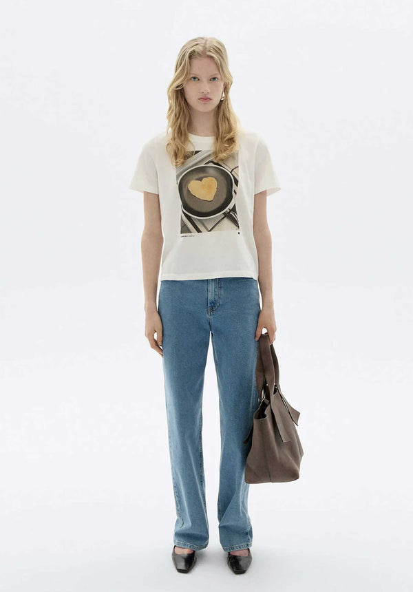 Rue Madam Tshirt Ida Pancake White