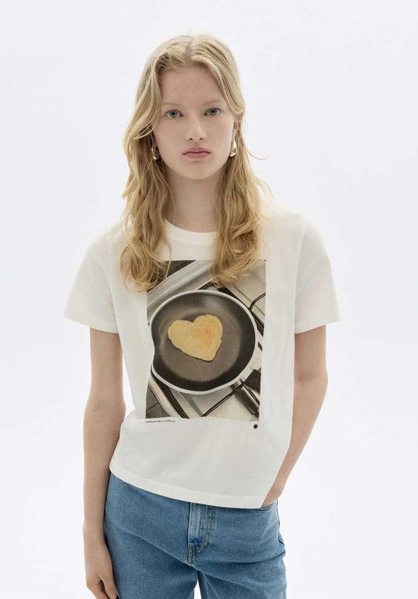 rue madam Tshirt Ida Pancake White