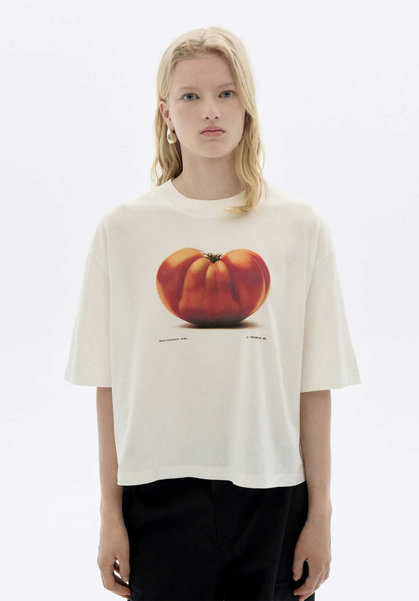 rue madam Tshirt Lena Tomaquet White