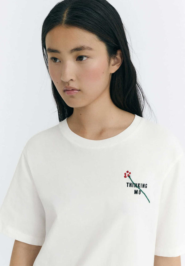 Rue Madam Tshirt Lucia Flor Tm White