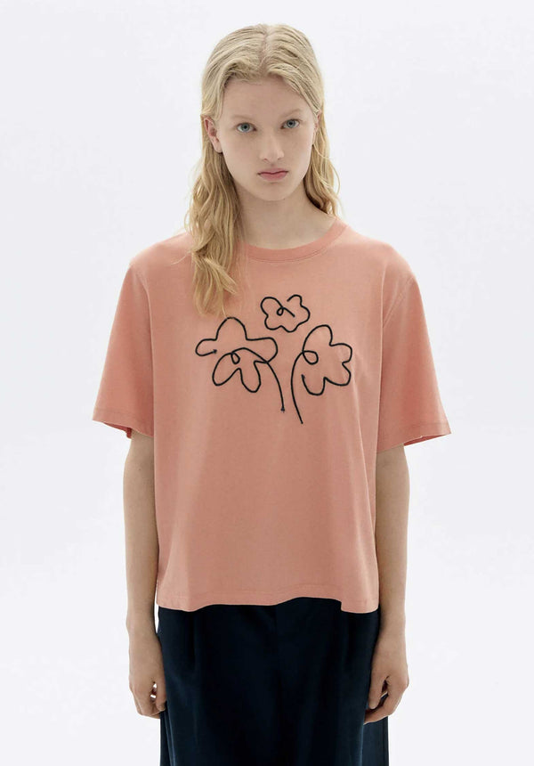 rue madam Tshirt Lucia Flower Ro Pink