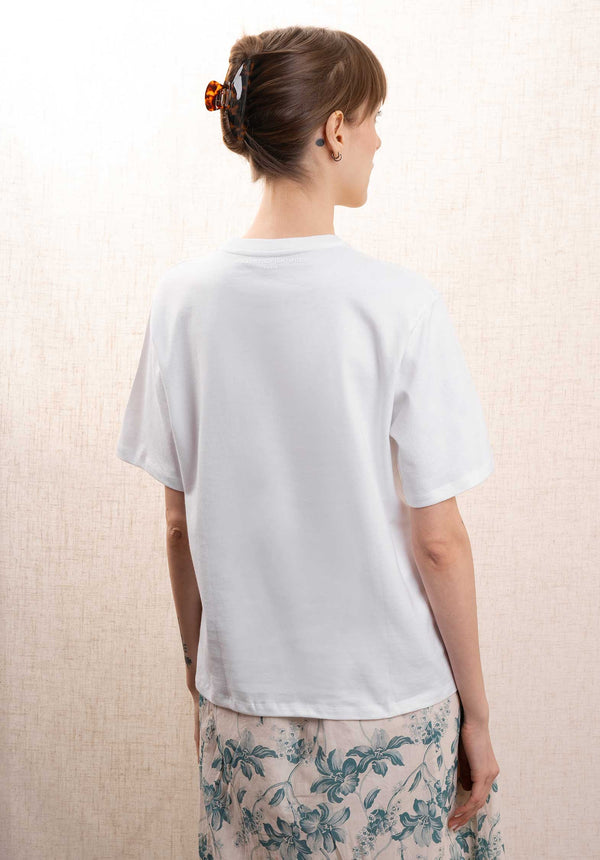 Rue Madam Tshirt M406-fts787 White