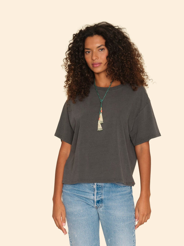 Rue Madam Tshirt Palmer Tee Vintage-Black