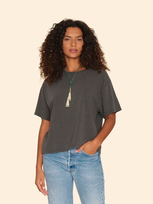 Rue Madam Tshirt Palmer Tee Vintage-Black