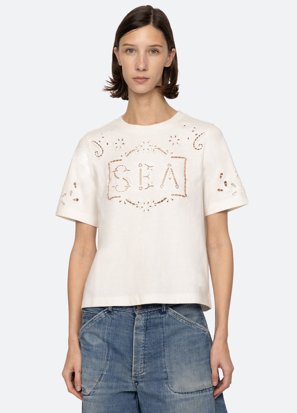 rue madam Tshirt Pf25-072 White