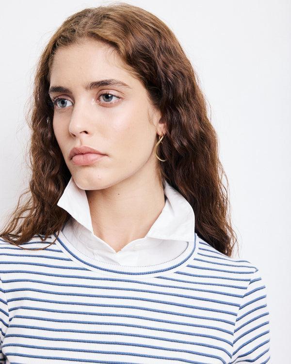 Rue Madam Tshirt Take Betr504 02-Ecru-Navy