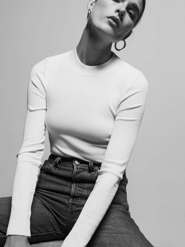 Rue Madam Turtleneck Jersey Gina White