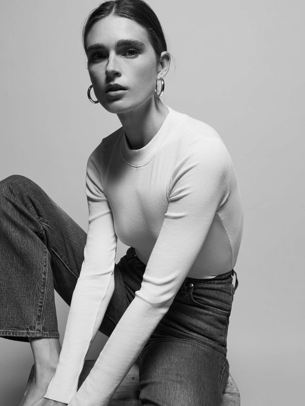 rue madam Turtleneck Jersey Gina White