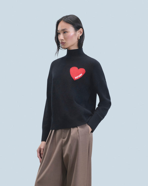 rue madam Turtleneck Knitted 2301wpm00746 Noir