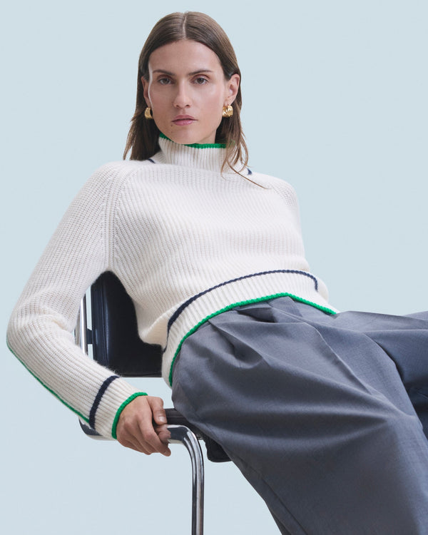 rue madam Turtleneck Knitted 2401wpm00735 Ecru