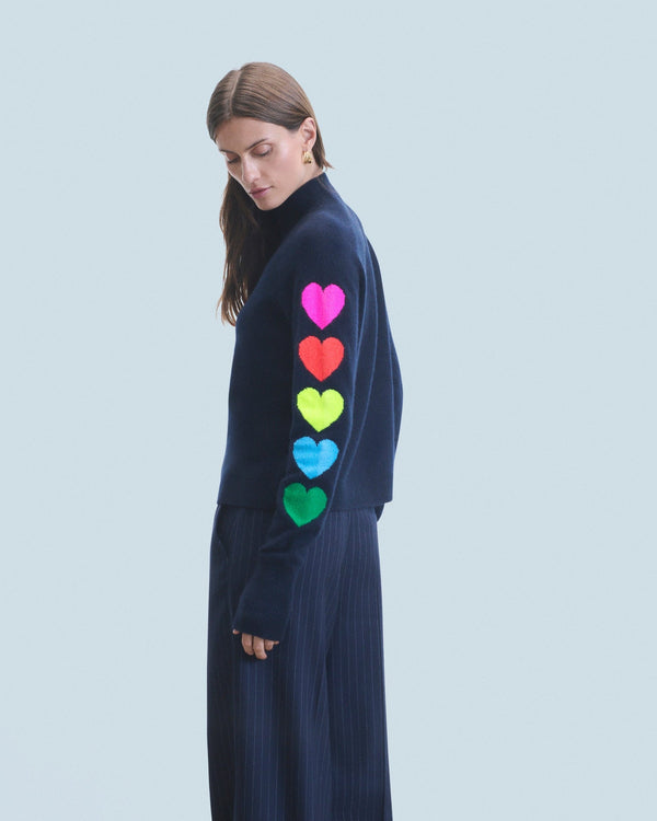 rue madam Turtleneck Knitted 2401wpm01306 Navy