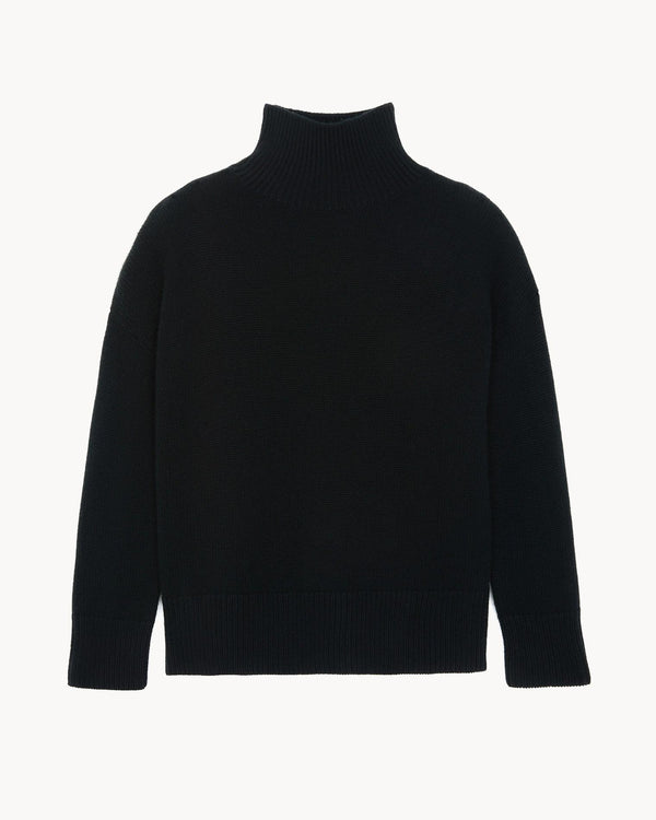 rue madam Turtleneck Knitted Ulla Noir