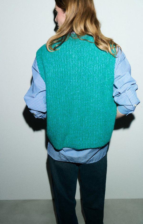 Rue Madam Vest East19mm Celeste-Mouline