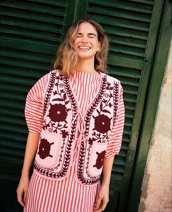 Rue Madam Vest Honey Vest Burgundy