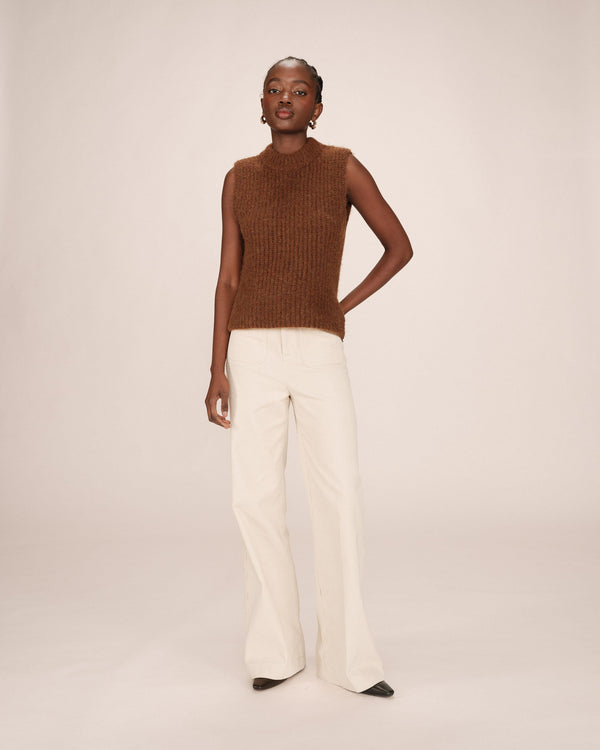 Rue Madam Vest Sablon Acajou