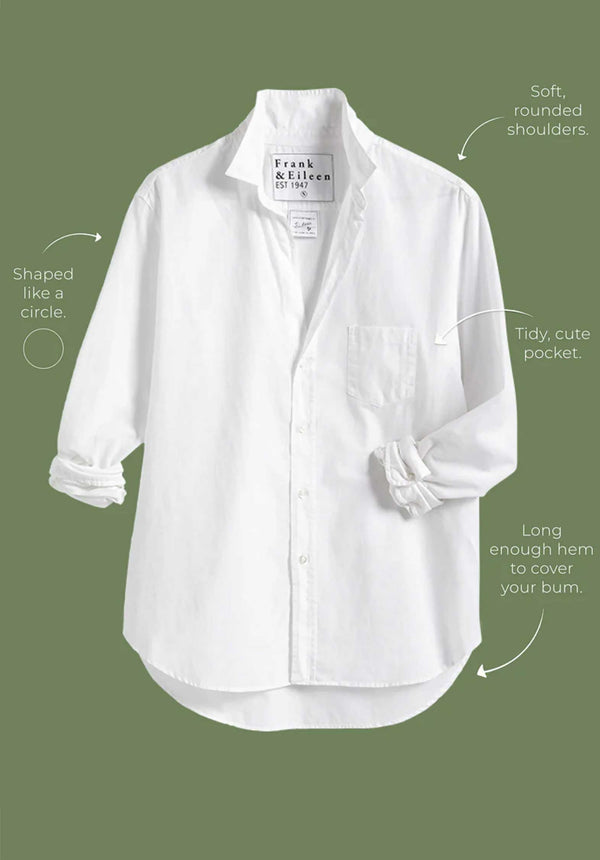 Rue Madam Shirt Eileen Classic W Classic-White-Chambr