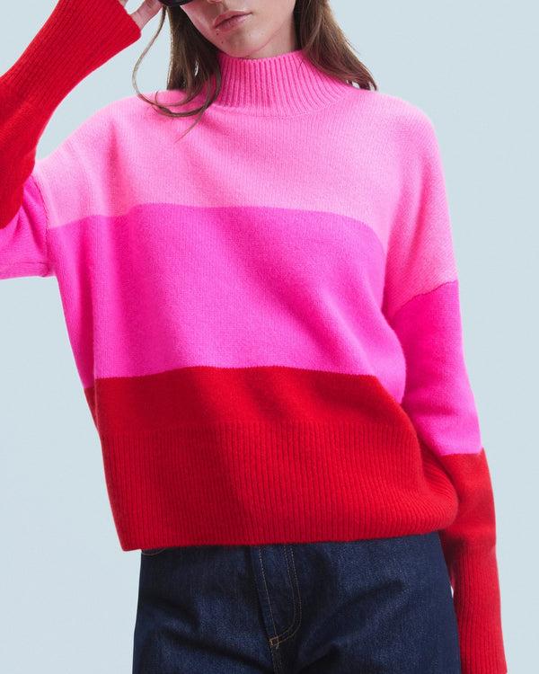 Rue Madam Turtleneck Knitted 2401wpm01626 Bright-Red
