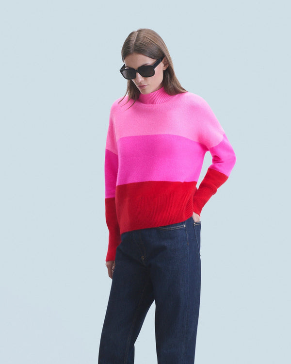 rue madam Turtleneck Knitted 2401wpm01626 Bright-Red
