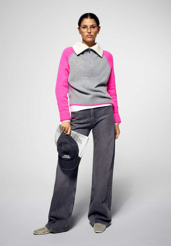 Rue Madam Turtleneck Knitted 2501wpm03295 Gris-Chine-Fonce-F