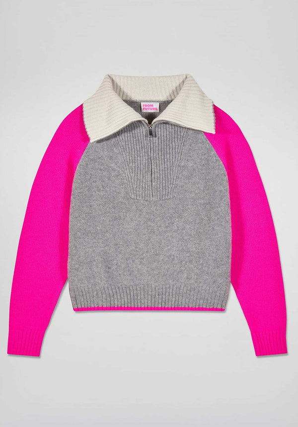 Rue Madam Turtleneck Knitted 2501wpm03295 Gris-Chine-Fonce-F