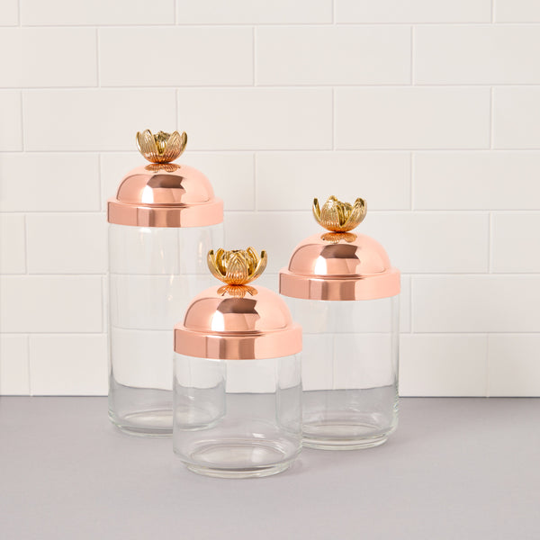 ruffoni Lotus Kitchen Jar 3 Piece Set