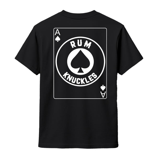 Rum Knuckles RUM KNUCKLES ACE OF SPADES T-SHIRT Black