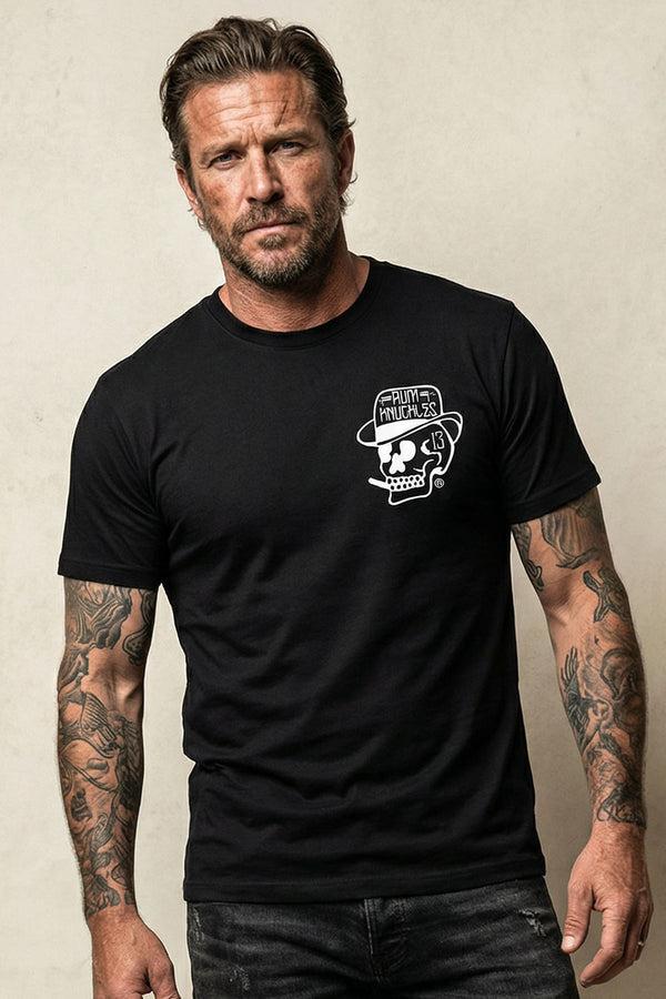 rum knuckles Rum Knuckles - Classic OG Skull T-Shirt - Black