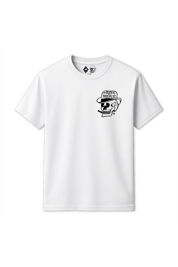 Rum Knuckles Rum Knuckles - Classic OG Skull T-Shirt - White