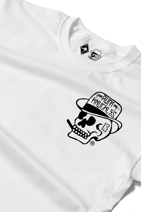 Rum Knuckles Rum Knuckles - Classic OG Skull T-Shirt - White