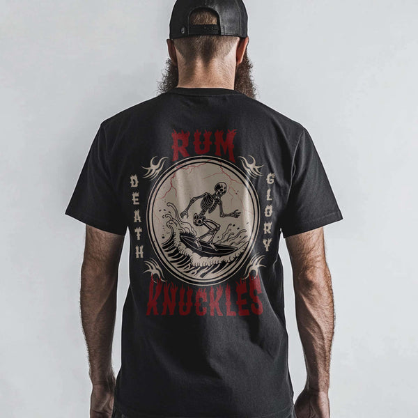 rum knuckles RUM KNUCKLES DEATH RIDER T-SHIRT Black