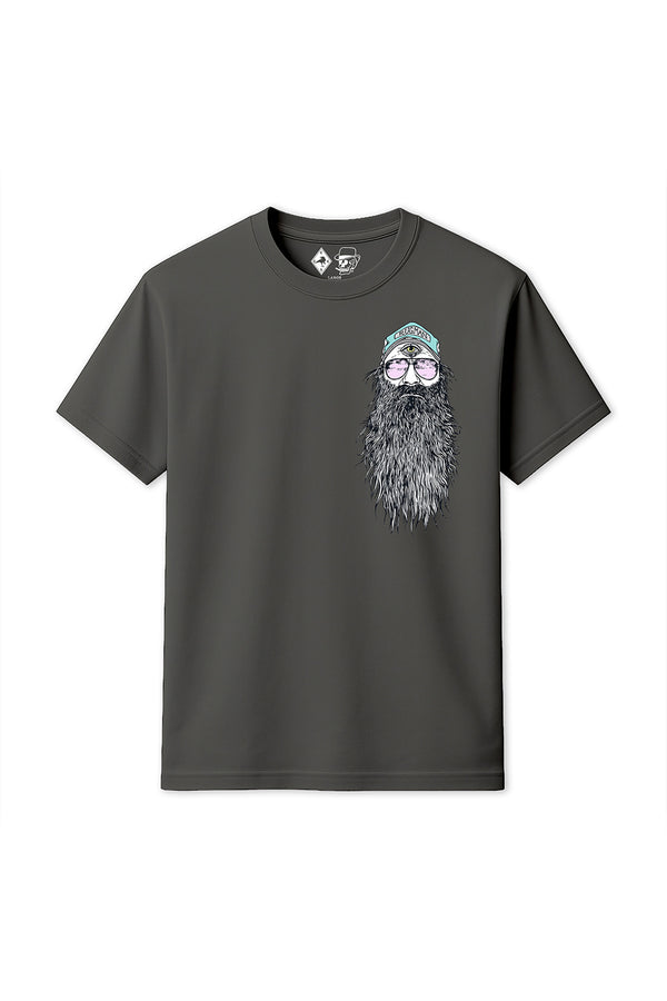 Rum Knuckles Rum Knuckles - Helmet Skull T-Shirt - Charcoal