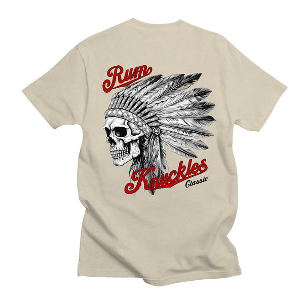 Rum Knuckles Indian Skull T-Shirt