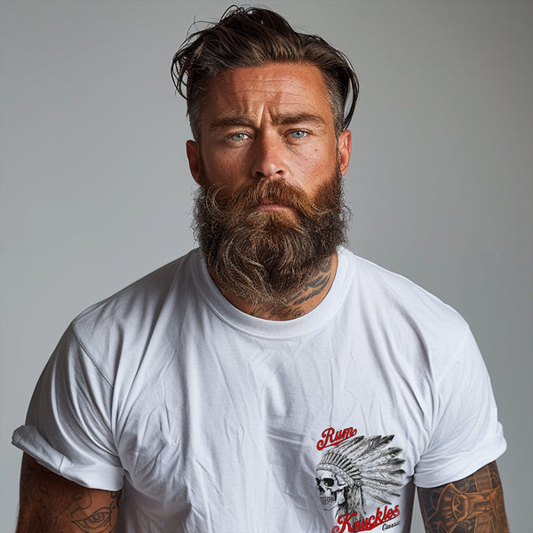 rum knuckles Indian Skull T-Shirt